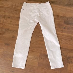 Shimmery light pink denim pants size 10